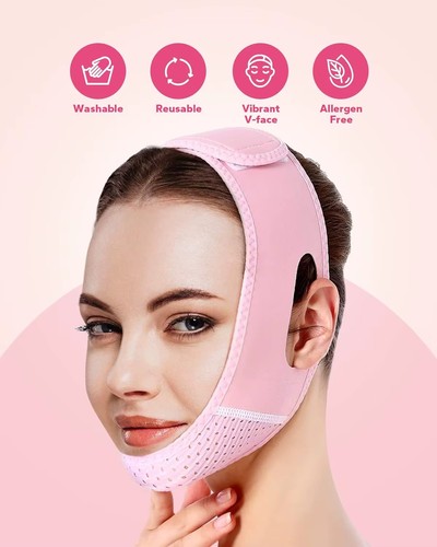 Face lifting strap shape - v,
