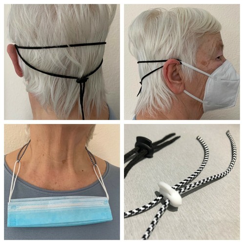 Mask strap extension earmuff