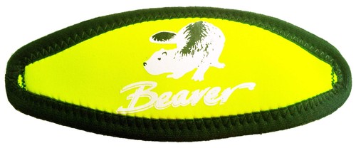 Yellow neoprene mask strap - neoprene,
