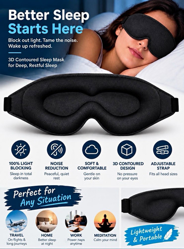 Contoured memory foam sleep - contoured,
